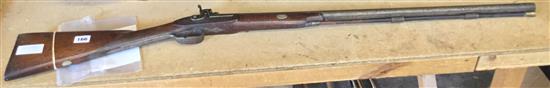 Single barrel shotgun, signed Richard Fisherden